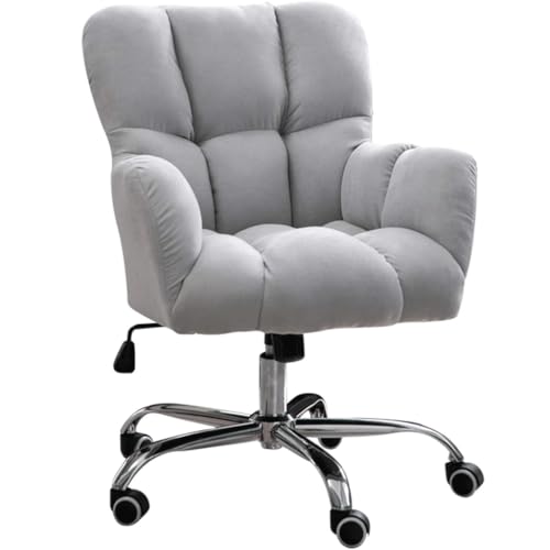 Silla ergonómica y cómoda para sala de estar, dormitorio, oficina, silla de escritorio ajustable para computadora para trabajo sedentario