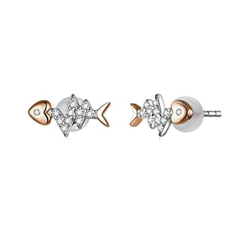 Boucles d'oreilles os de poisson rose, le bijou idéal du quotidien