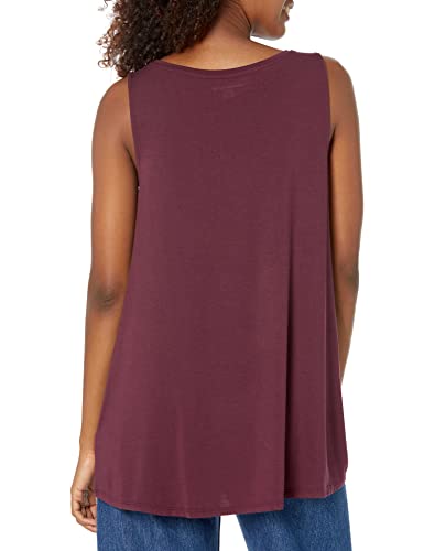 Amazon Essentials Women's Swing Tank (Available In Plus Size), Burgundy, Medium #TOP1