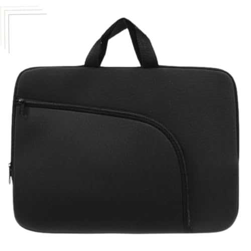 Capa Case Protetora para Notebook e Macbook Preta 15.6 Polegadas, Design Curvo com Zíper, Alça de Transporte reforçada (15) - TONSHOP