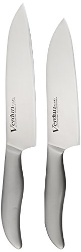 下村工業 日本製 ヴェルダン 三徳 165mm / 牛刀 180mm / 包丁 2本セット モリブデン バナジウム 鋼 食洗機 対応 OVD-50 新潟 燕三条製