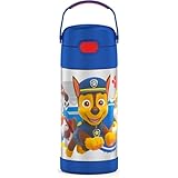 THERMOS FUNTAINER 12オンス ステンレススチール 真空断熱キッズストローボトル ブルー パウパトロール