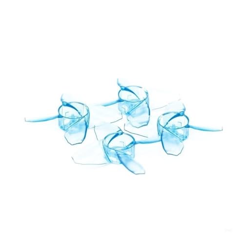 J78A軽量屋内用プロペラ4個パック、取り付け簡単、Tinyhawkのスムーズな飛行に最適(Blue)