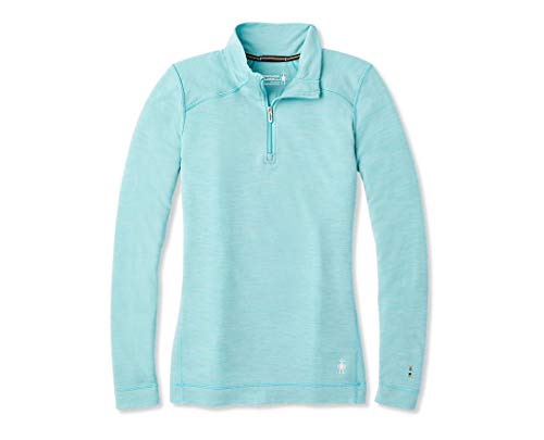 Smartwool NTS Mid 250 Baselayer Zip Top Nile Blue Heather MD