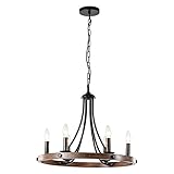 ABMESSUNGEN: deckenlampe schwarz : 43cm (H) x 52cm (D), Baldachin: 12cm (H) x 2cm (D), Wagenrad für industrielle Deckenleuchten: 3,5cm (H) x52cm (D). Inklusive 100cm Kette für die gewünschte Aufhängehöhe. Minimum/Maximum:52cm --145cm