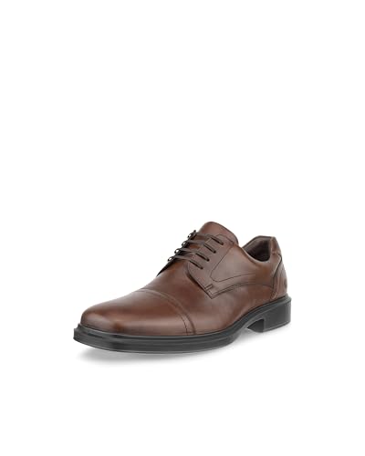 ECCO Men's Helsinki 2.0 Cap Toe Tie Oxford, Potting Soil, 10-10.5