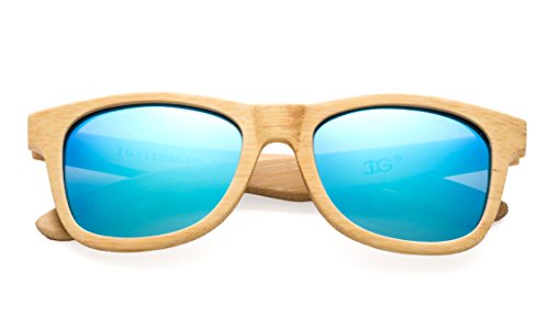 "Arcana" Genuine Handmade Bamboo Sunglasses Anti-Glare Polarized Wooden Spring Hinges2