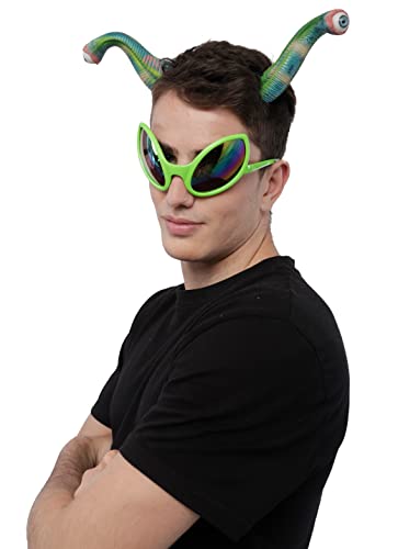 Carnavalife Lot de 2 serre-têtes d'antenne Alien Invader et lunettes vertes pour adultes, taille unique – vue 5