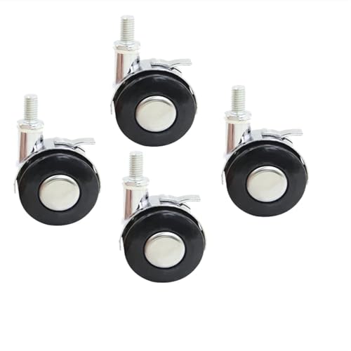 4 Pcs/Lot Wheel Caster Universal Mute Roller Alloy Tea Table Pulley M8