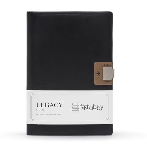 Image of Kitabby Legacy Interlock - A5 Hard Bound Notebook with Pen - Black