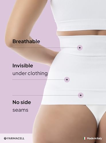 Image of Farmacell Waist Cincher for Women, Seamless Tummy Control Shapewear, Made in Italy, 605