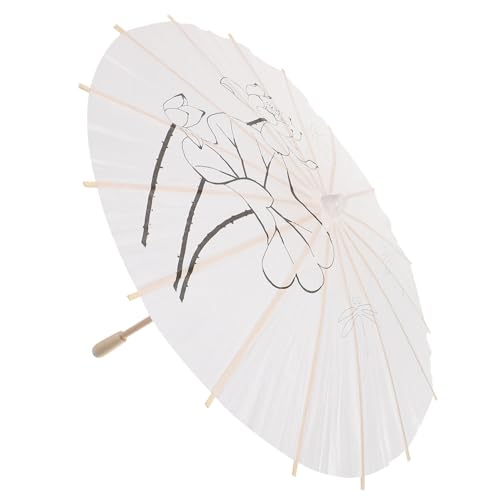SOIMISS 4piezas Sombrilla De Papel Para Pintar Paraguas Creativo Para Decoración Infantil Accesorio Fotográfico Personalizable y Decorativo