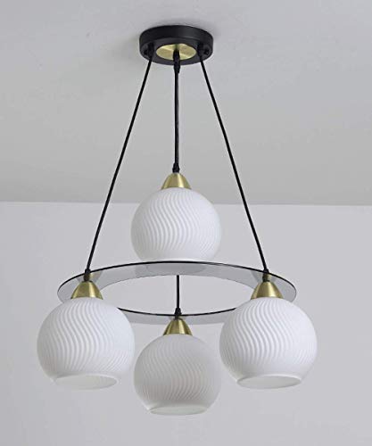 Plafonnier escalier boule de verre blanc fini les couloirs sombres et tristes