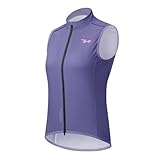 ROCKBROS TVI Damen Winddichte Weste Fahrradweste Leichtweight Atmungsaktiv Leichte Frauen Ärmellose Jacke Pendeln Laufen Wandern Camping Outdoorsport M