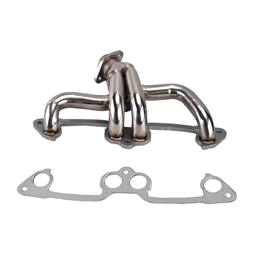 Stainless Steel Performance Exhaust Header Manifold For Jeep Wrangler YJ & TJ 2.5L,1991 1992 1993 1994 1995 1996 1997 1998 1999 2000 2001 2002