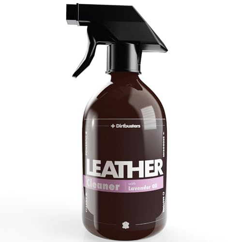 Dirtbusters Leather Cleaner Restorer & Deodoriser 3-in-1 Spray, Clean Revive & Remove Odour, With Lavender Oil (500ml)