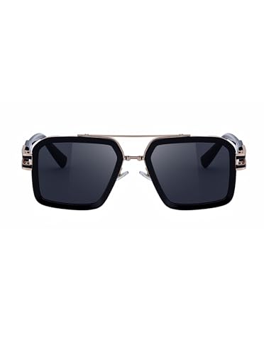 Image of Classic& Mens Sunglasses Square Metal Frame Shades for Men Sunnies(68062)