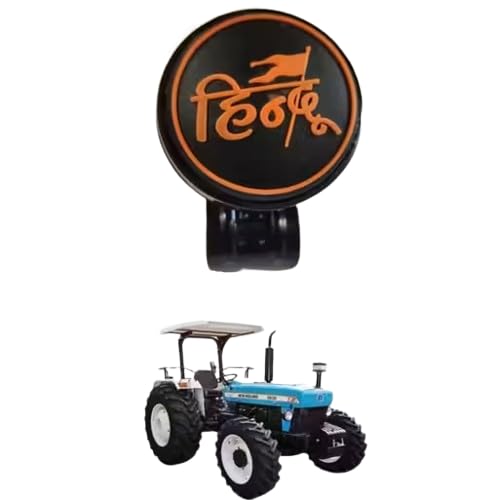 VELLON Tractor Steering Wheel Power Knob Handle, Universal Fit, Black and Orange-image-34