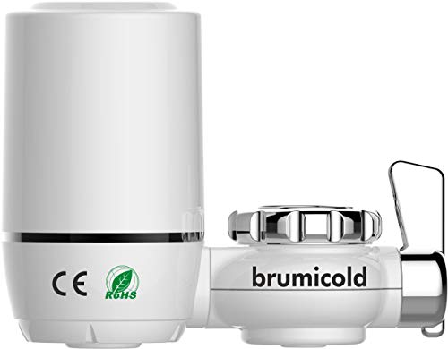 BRUMICOLD Filtro purificador agua, para grifo de cocina, cerámico con carbón de coco, elimina...