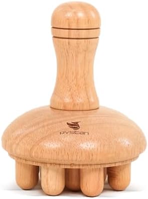 Wooden Mushroom Massager, Wooden Body Contouring Therapeutic Tool...