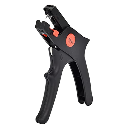 Jildouf Pelacables automático, cortadores de cables eléctricos con mango ergonómico, pelacables de fibra de un solo agujero para técnicos de trabajo y electricistas
