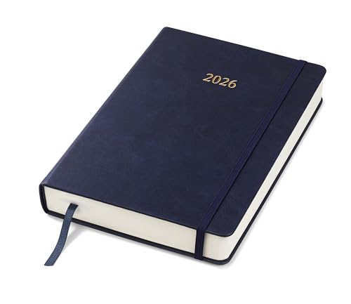 Wykehams Executive 2026 Tagesbuch Journal Eine Seite pro Tag Mit deutschen Feiertagen Mit Personalisierung erhältlich (Königsblau A5)