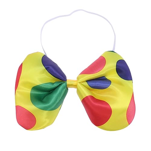 Veemoon Halloween Clown Bow Tie Jumbo Clown Bowknot Tie Satin Costumes Accessories
