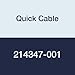 Quick Cable 214347-001 Offset - One Post Hole Standard Leadhead Cable, 15/16" Post Hole, 120" Insulation, 1/0 Gauge Cable, Two Ends Terminated, Copper, Red