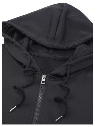 SOLY HUX Men's Gothic Zip Up Hoodies Graphic Oversized Hooded Lightweight Sweatshirt Jackets Streetwear3