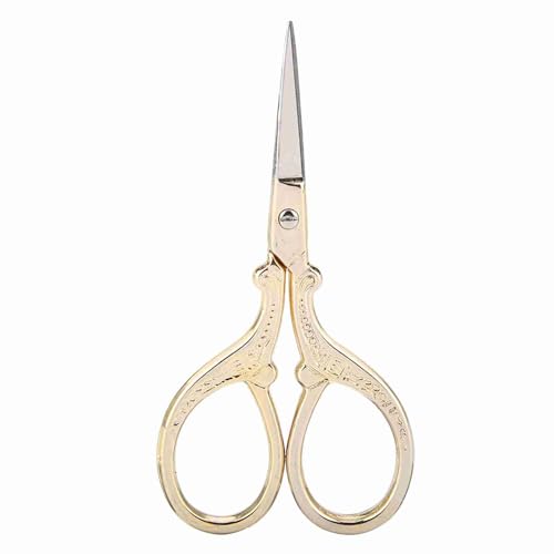 Antike kleine Scheren Nähschere für Kreuz stich DIY Stickerei Werkzeug (Gold)