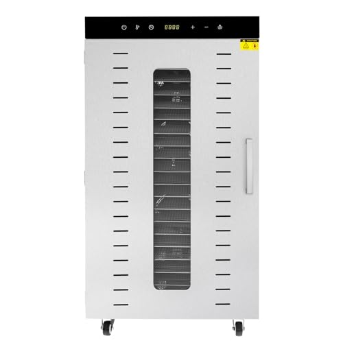Commercial Food Dehydrator 20 Trays, Usable Area up to 32ft² 1700W Detachable Stainless Steel Food Dryer Machine, Premium Multi-Tier Meat Beef Jerky Maker Fruit/Vegetable Dryer