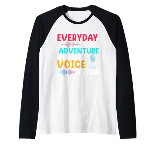 Voice Actor Voice-Over Raglan Baseball Tee