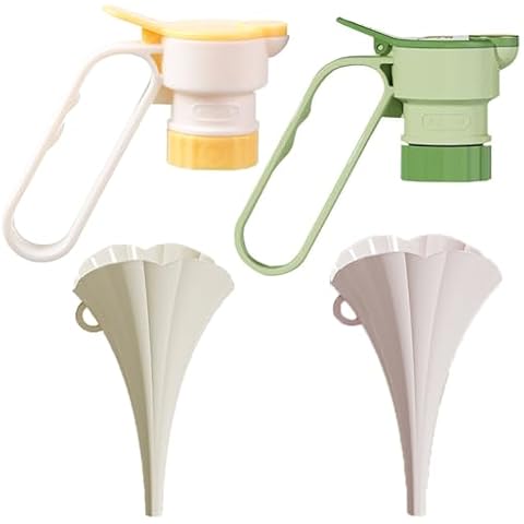 Ankeli Kitchen Seasoning Bottle Replacement Nozzle,Speed Liquor Pour Spout with Flip Top, Dispenser Spout for Oil, Vinegar, Olive Oil, Salad, Wine, Etc(2 Set) Cover