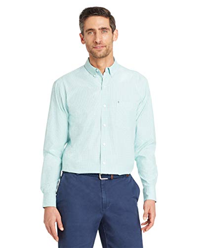 IZOD Men's Breeze Long Sleeve Button Down Plaid Shirt3