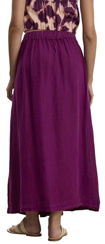 VELVET BY GRAHAM & SPENCER Women's Linda Woven Linen Skirt, Grapes3