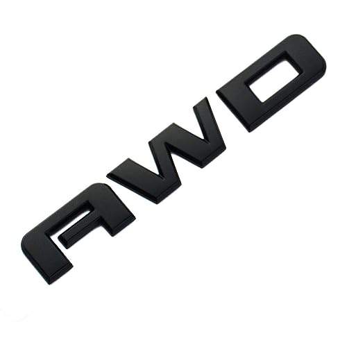Image of 1Pc 2010-2020 Acadia Terrain Liftgate AWD Letter Emblem 3D Badge Nameplate Replacement for Acadia Terrain (Matte Black)