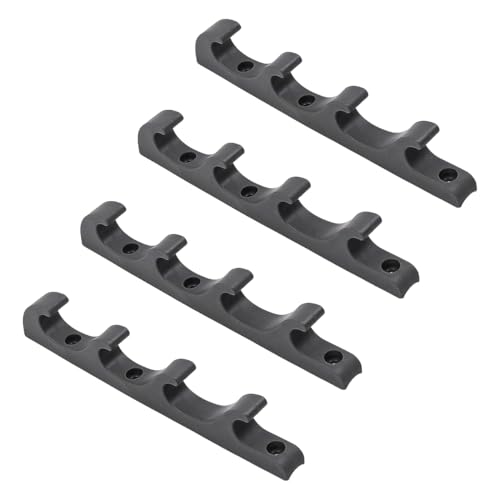 Alnicov 2 pary uchwytów do przechowywania na wędkę, stabilny uchwyt, 8 wędek trzyma kołowrotki spinningowe