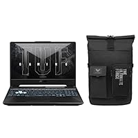 ASUS TUF Gaming A15, 15.6″ (39.62 cms) FHD 144Hz, AMD Ryzen 7 4800H, 4GB GeForce RTX 3050 Graphics, Gaming Laptop, FA506ICB-HN075W + VP4700 TUF 17″ (43.18 cm) Backpack (Black)