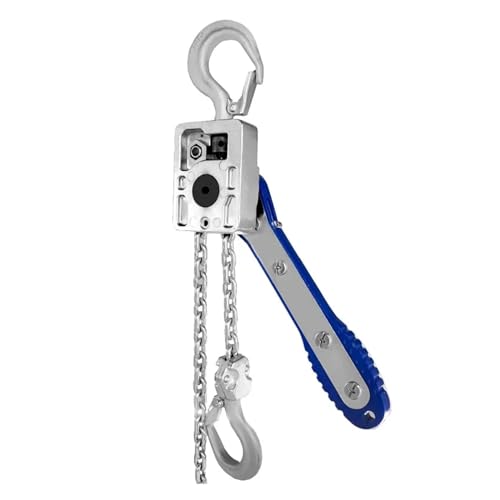 Argano manuale Paranco a catena manuale da 100 kg 150 kg Sollevamento a trazione Paranco a leva in miniatura, Mini tenditore portatile Strumenti for gru a catena con sollevamento a mano Multifunzione(