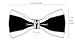 Hello Tie Men's Pre-Tied Double Color PU Leather Luxury Bow Ties with Crystal Decoration-Golden