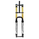 Forcella ammortizzata per mountain bike DH 26/27,5/29 pollici, bloccaggio manuale, diametro di installazione 1-1/8