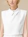 Eyibenlilan Women’s Detachable Dickey Collar – Classic Faux Half Shirt Insert Blouse Collar for Girls & Ladies(White)