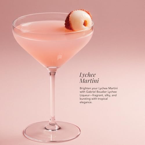 Gabriel Boudier Lychee Liqueur - 50cl, 20 Percent ABV - Premium French Flavoured Liqueur for Cocktails and Mixing - For the Ultimate Lychee Martini