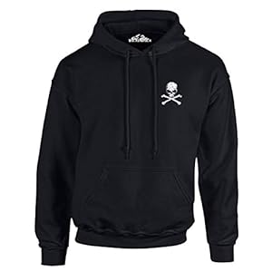 Wolkenbruch® Hoodie doodskop Skull Crossbones maat L tot XXXXXL