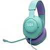 JBL Quantum 100M2 Cascos circumaurales para Gaming, QuantumSOUND Signature, Cable de Audio de 3.5 mm, compatibles con múltiples Plataformas, micrófono Desmontable, función de Silencio, Cian
