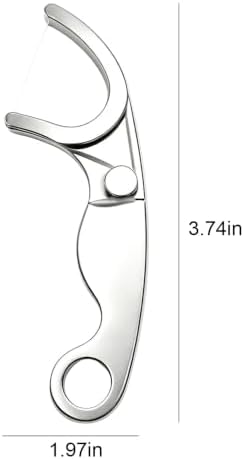 Stainless Steel Floss Reusable Floss Pick with Refillable Standard Flosses Holders Reusable Metal Dental Flosser Minimalist Permanent Teeth Cleaner for Teeth Care for Home use - 1