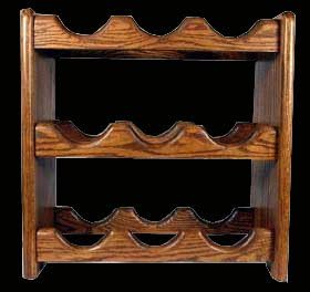 SOLID OAK WINE RACK