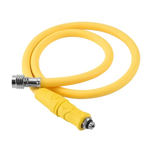 Poggapp Tauchen BCD Mitteldruck Schlauch Scuba Diving Regulator für 2. Gauge Atemregler