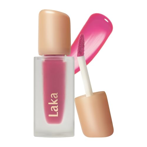 Laka Fruity Glam Tint | Glowing Korean Lip Tint with Hydrating Lightweight Texture | Buildable Color, Non-Sticky High Shine Gloss | K-Beauty Korean Makeup | #105 Cold, 0.15oz