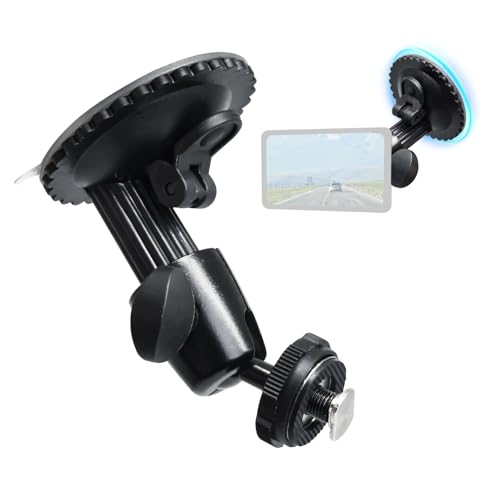 Image of Windshield Suction Mount for Backup Camera Monitor System - Heavy-Duty 5kg Load Capacity, Metal Construction, 360 Adjustable Ball Head, No Drill Easy Install for Car /RV /Truck